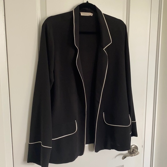 Black linen Blazer - Picture 1 of 2